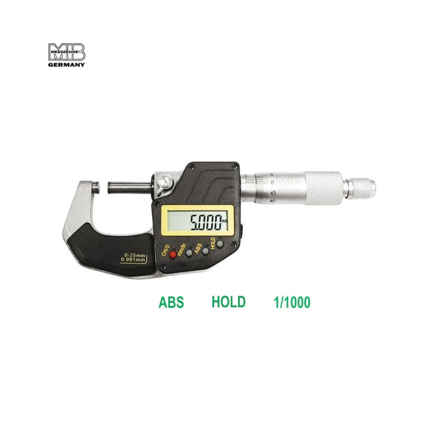 micrometro digitale elettronico millesimale 0-25mm strumento di